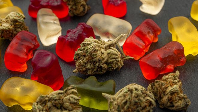 stock photo of cannabis edibles