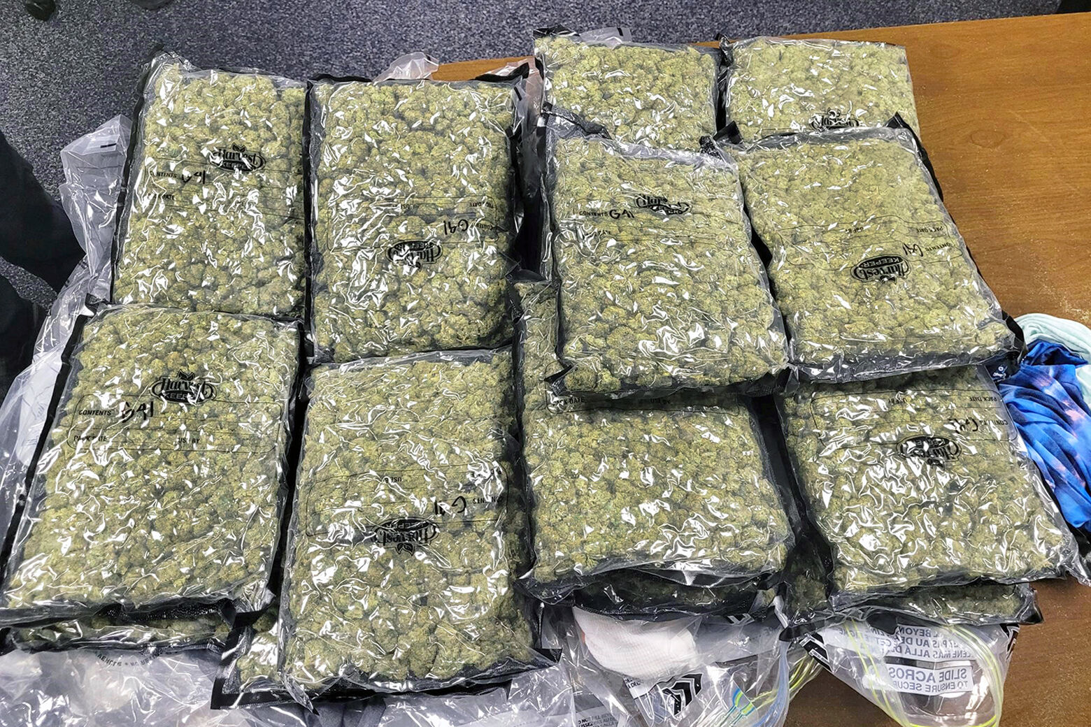 Marijuana seized at Dulles Airport