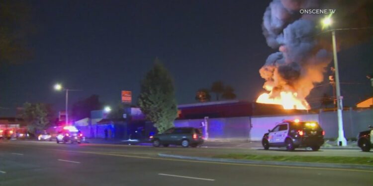 Deadly fire breaks out at reported illegal cannabis operation in South Los Angeles