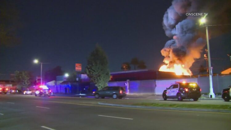 Deadly fire breaks out at reported illegal cannabis operation in South Los Angeles