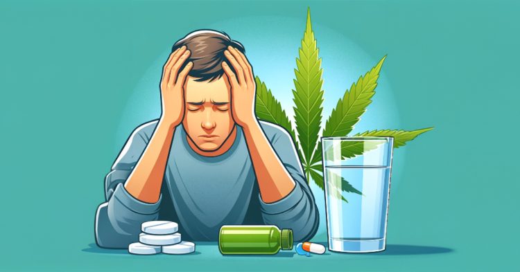 Cannabis Headache Depiction