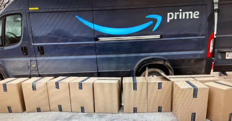 fake amazon van