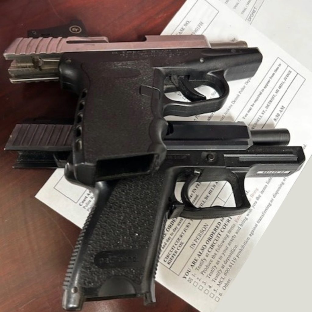 2 Handguns. Image courtesy: DPD